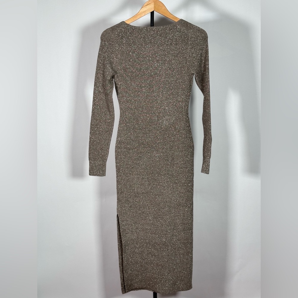 NEW JCrew Side-slit metallic sweater-dress - Picture 4 of 5